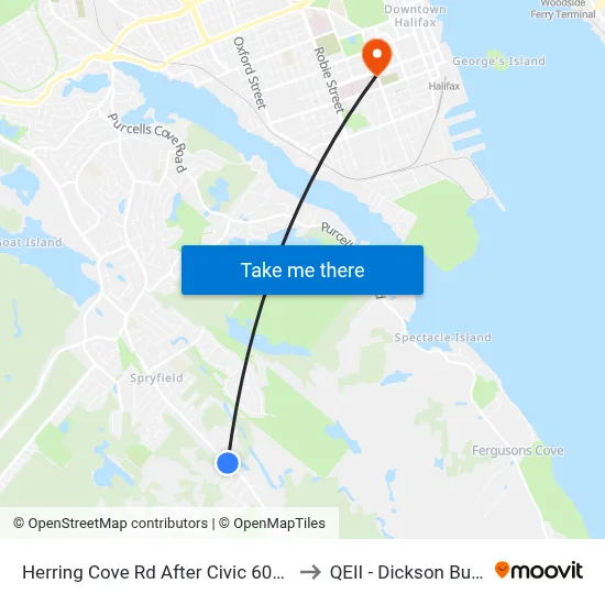 Herring Cove Rd After Civic 600 (6854) to QEII - Dickson Building map