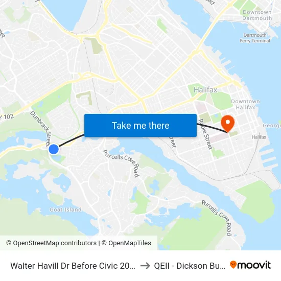 Walter Havill Dr Before Civic 201 (8806) to QEII - Dickson Building map