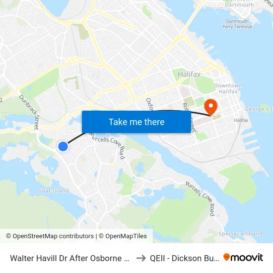 Walter Havill Dr After Osborne St (8802) to QEII - Dickson Building map
