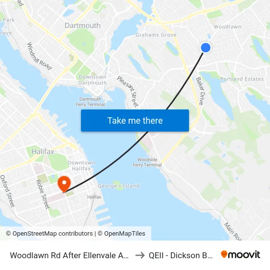 Woodlawn Rd After Ellenvale Ave (8593) to QEII - Dickson Building map
