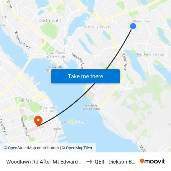 Woodlawn Rd After Mt Edward Rd (8590) to QEII - Dickson Building map