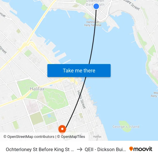 Ochterloney St Before King St (7388) to QEII - Dickson Building map