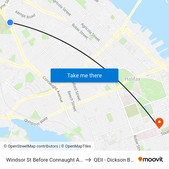 Windsor St Before Connaught Ave (8560) to QEII - Dickson Building map