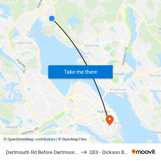 Dartmouth Rd Before Dartmoor Cr (6555) to QEII - Dickson Building map