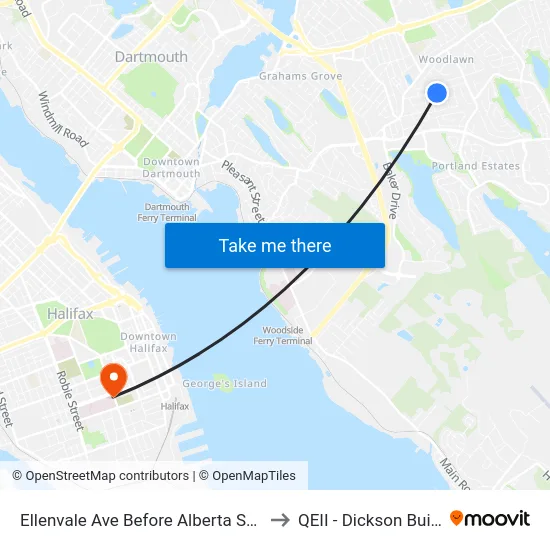Ellenvale Ave Before Alberta St (6635) to QEII - Dickson Building map