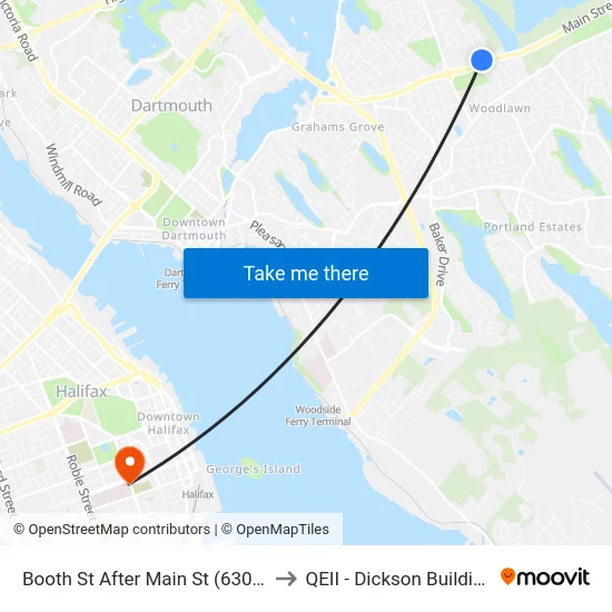 Booth St After Main St (6306) to QEII - Dickson Building map