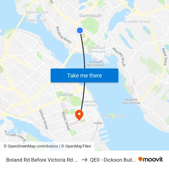 Boland Rd Before Victoria Rd (6303) to QEII - Dickson Building map