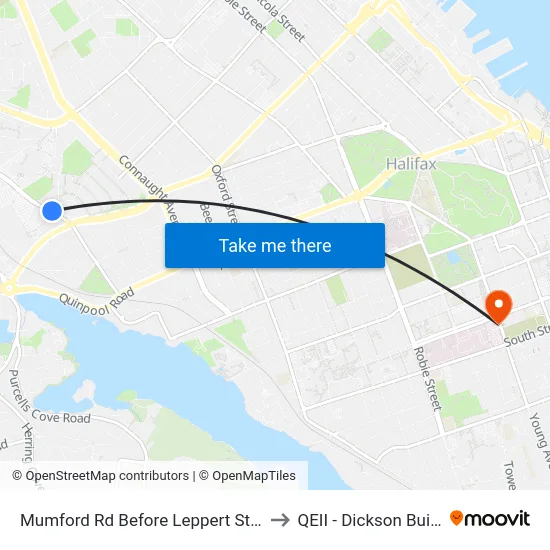 Mumford Rd Before Leppert St (7274) to QEII - Dickson Building map