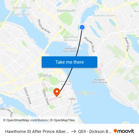 Hawthorne St After Prince Albert Rd (6836) to QEII - Dickson Building map