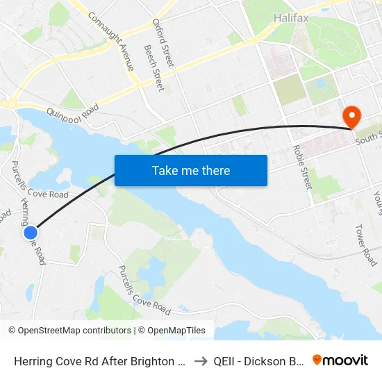 Herring Cove Rd After Brighton Ave (6850) to QEII - Dickson Building map