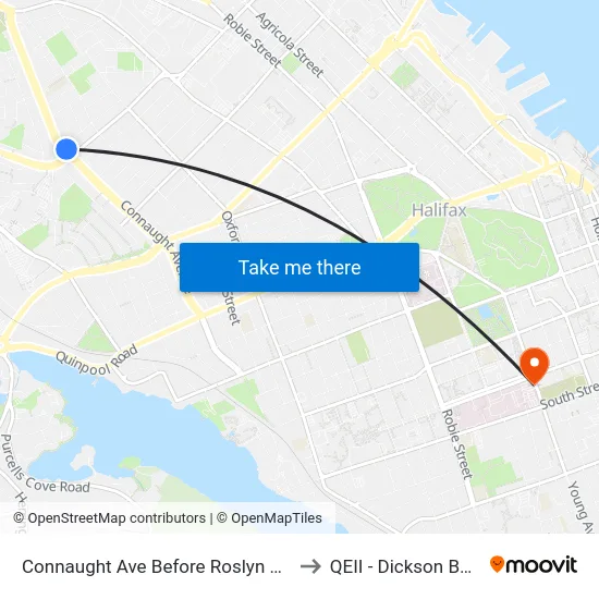 Connaught Ave Before Roslyn Rd (6498) to QEII - Dickson Building map