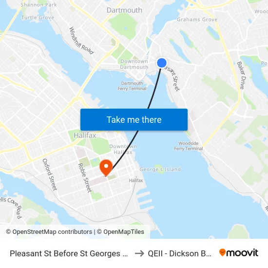 Pleasant St Before St Georges Ln (7468) to QEII - Dickson Building map