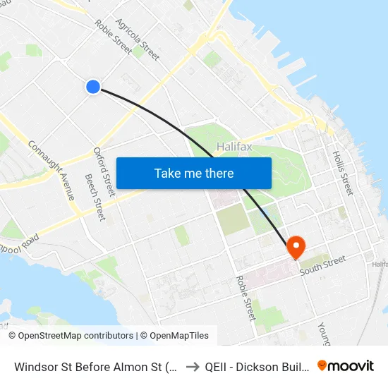 Windsor St Before Almon St (8557) to QEII - Dickson Building map