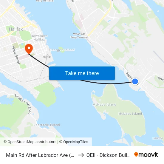 Main Rd After Labrador Ave (8002) to QEII - Dickson Building map