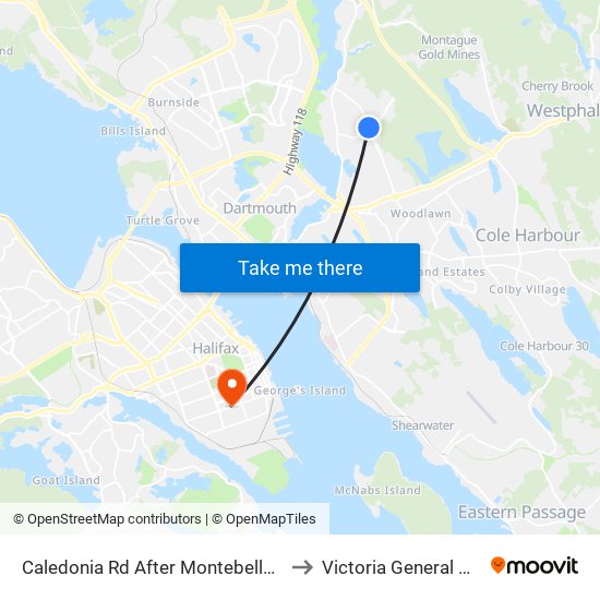 Caledonia Rd After Montebello Dr (6361) to Victoria General Hospital map