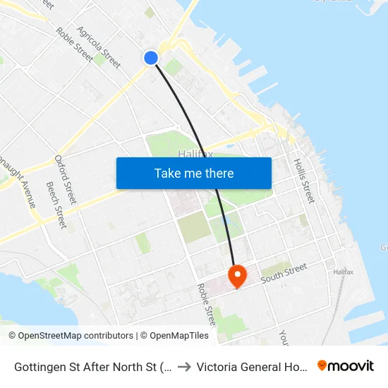 Gottingen St After North St (6769) to Victoria General Hospital map
