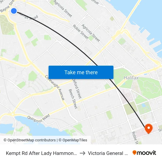 Kempt Rd After Lady Hammond Rd (7045) to Victoria General Hospital map