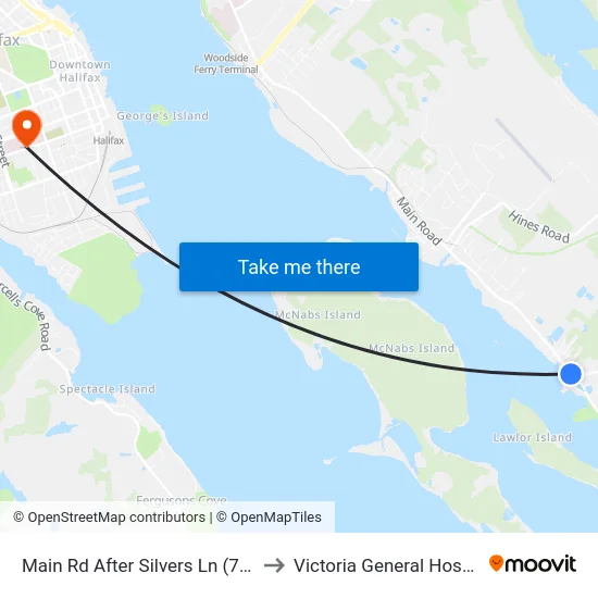 Main Rd After Silvers Ln (7463) to Victoria General Hospital map