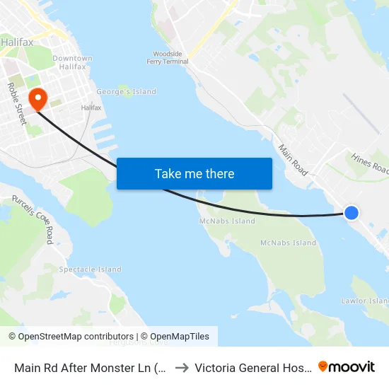 Main Rd After Monster Ln (7483) to Victoria General Hospital map