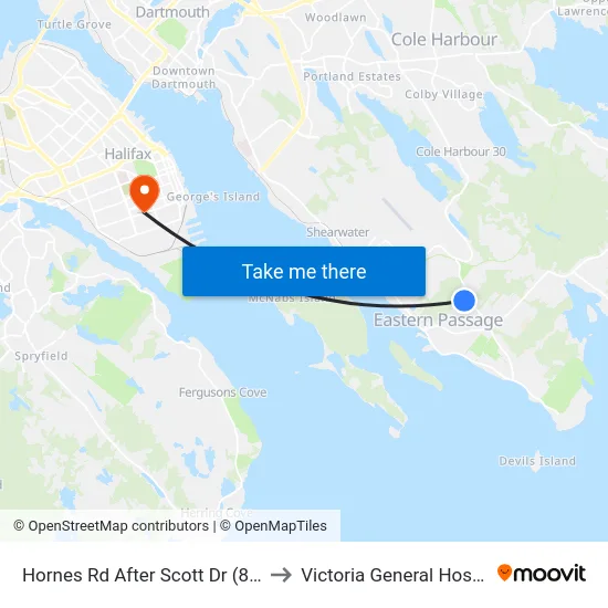 Hornes Rd After Scott Dr (8662) to Victoria General Hospital map