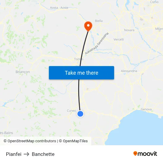 Pianfei to Small Banks map