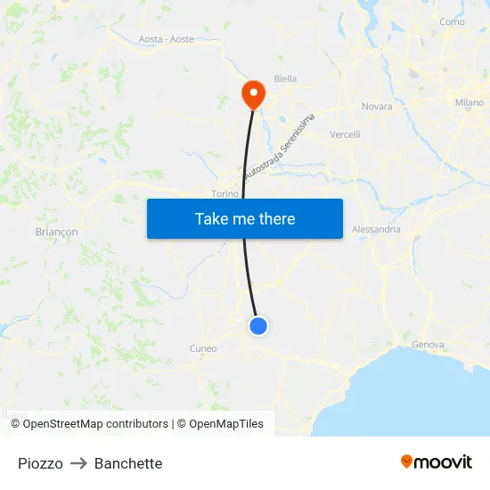 Piozzo to Small Banks map