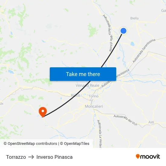 Torrazzo to Inverso Pinasca map