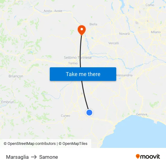 Marsaglia to Samone map