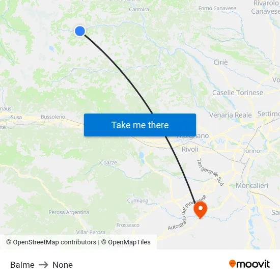 Balme to None map