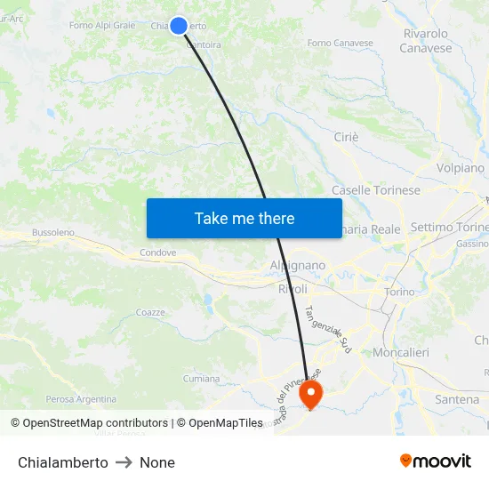 Chialamberto to None map