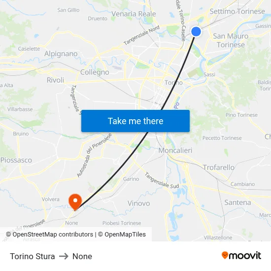 Turin Stura to None map