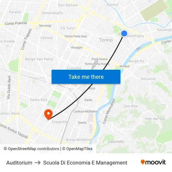Auditorium to School of Economics and Management map