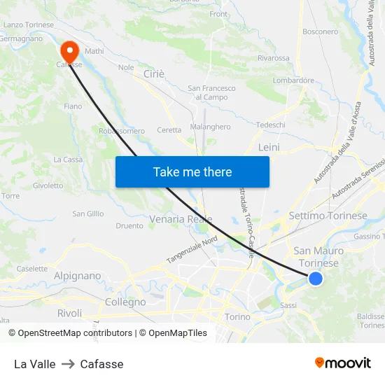 The Valley to Cafasse map