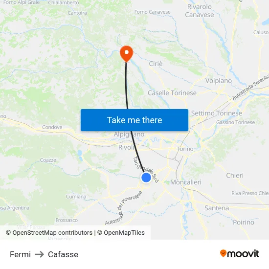 Fermi to Cafasse map