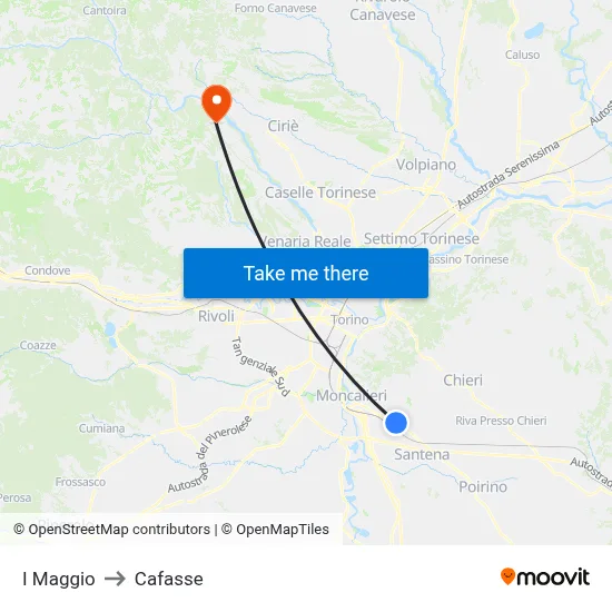 May 1st to Cafasse map