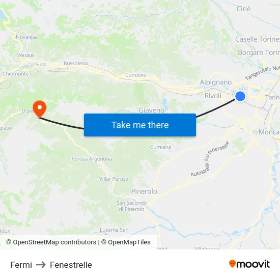 Fermi to Fenestrelle map