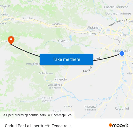 Fallen for Freedom to Fenestrelle map
