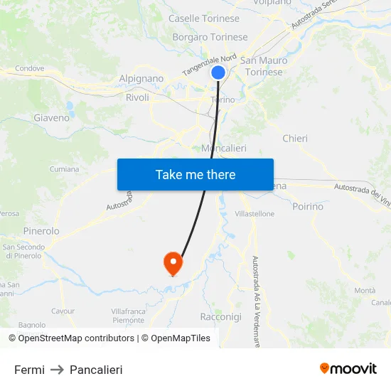 Fermi to Pancalieri map