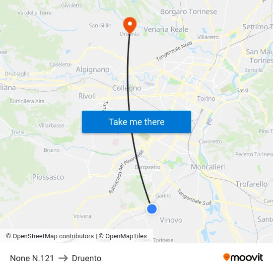 None N.121 to Druento map