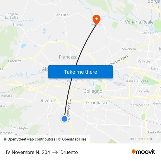 204 IV November to Druento map