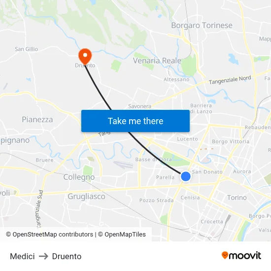 Doctors to Druento map