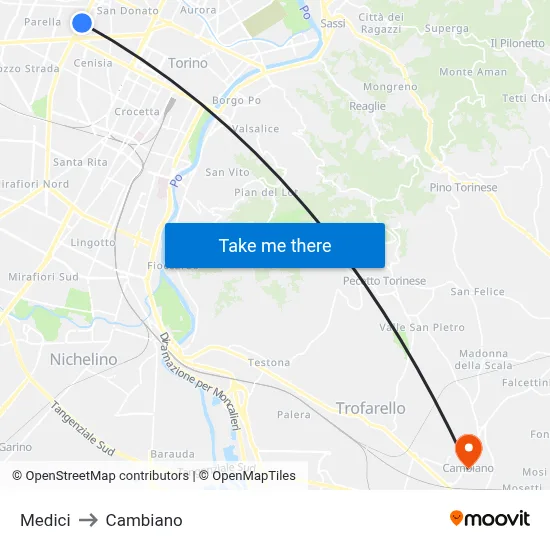 Doctors to Cambiano map
