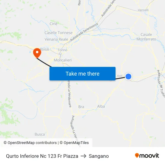 Quarto Inferiore No 123 Square to Sangano map