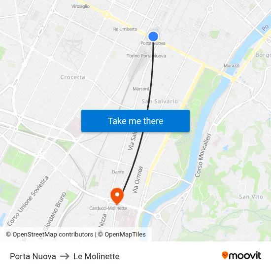 New Gate to Le Molinette map