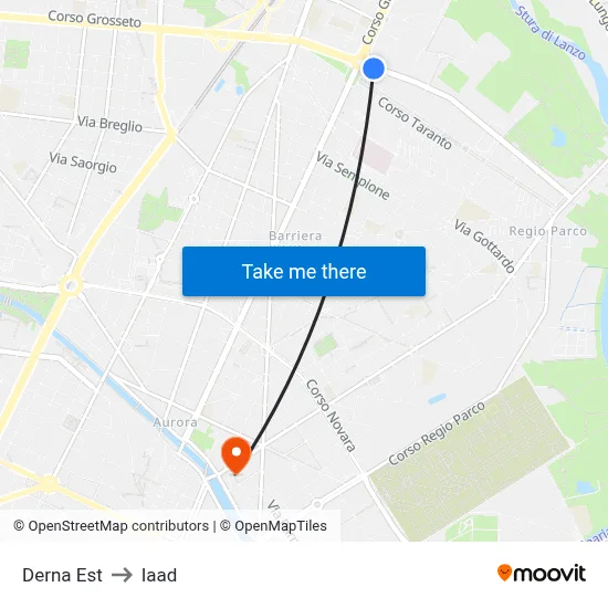 East Derna to Iaad map