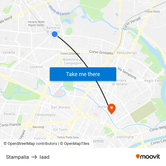 Stampalia to Iaad map