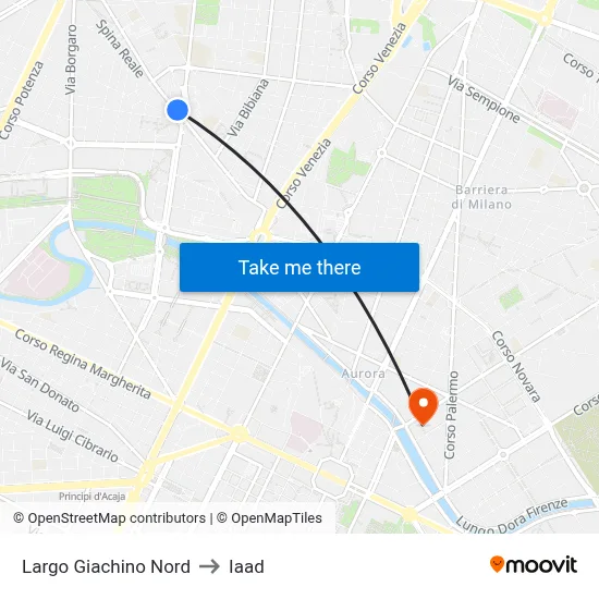 Giachino Square North to Iaad map