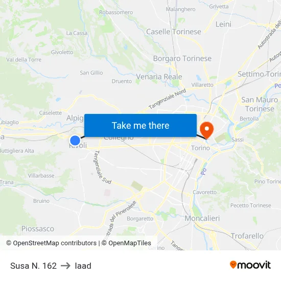 Susa #162 to Iaad map