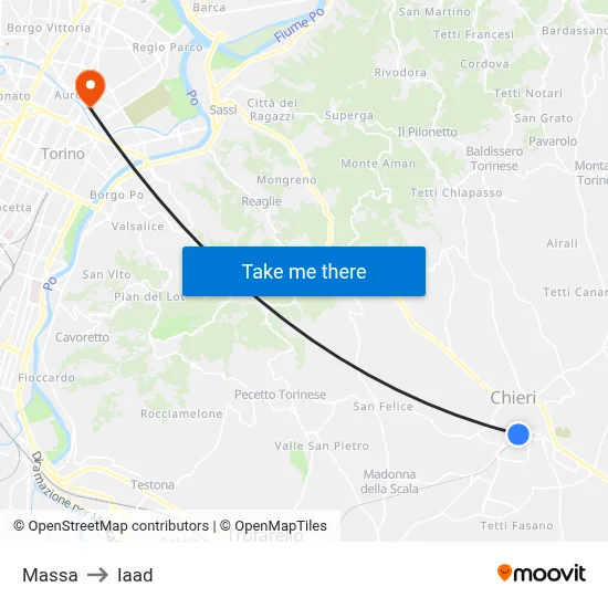 Massa to Iaad map