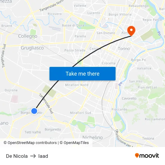 De Nicola to Iaad map